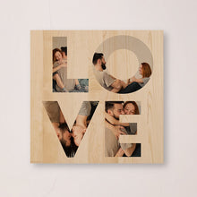 Cargar imagen en el visor de la galería, Love Collage | Personaliza tu Regalo Favorito en Madera
