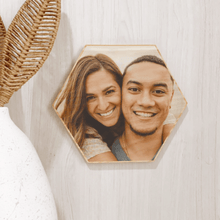 Cargar imagen en el visor de la galería, print hexagonal como idea de regalo para parejas
